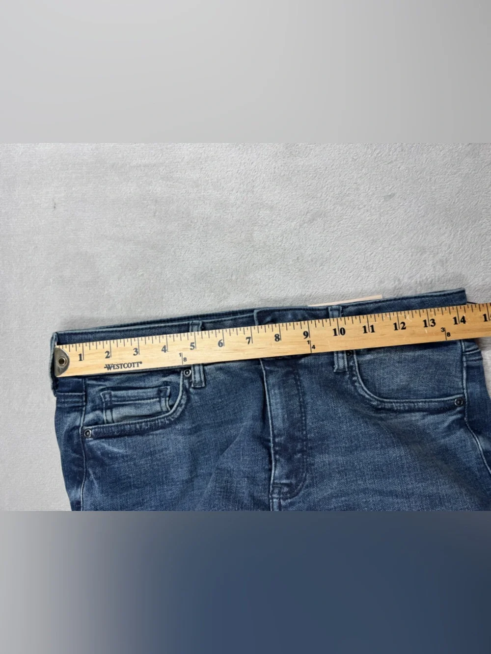 NWT NYDJ Marilyn Straight Lombard Lift Tuck Denim Cotton Blend Blue Jeans Size 8 - Picture 7 of 16